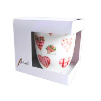 Becher 0,4 L Lovely Hearts im Geschenkkarton