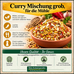 Curry Mischung grob, für die Mühle