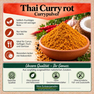 Thai Curry rot, Currypulver