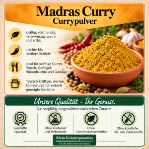 Madras Curry, Currypulver 500 g